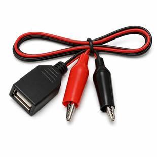 Перехідник USB мама &mdash; крокодили 60 см MK2384 фото