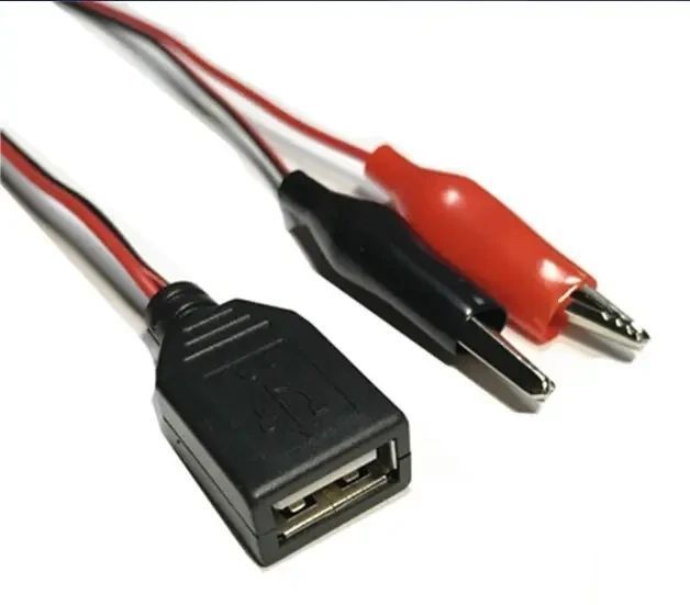 Перехідник USB мама &mdash; крокодили 60 см MK2384 фото
