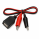 Переходник USB мама &mdash; крокодилы 60 см MK2384 фото 1