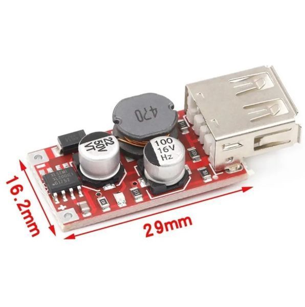 Понижающий DC-DC преобразователь 6&ndash;24V 5V 3A с USB MK2559 фото