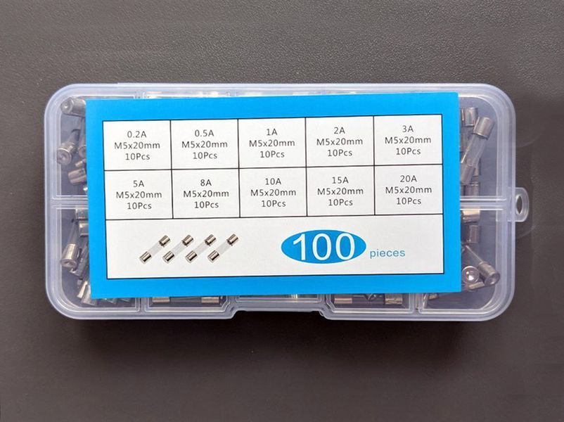 Набор предохранителей 5&times;20мм 0.2-20A 100шт MK3015 фото