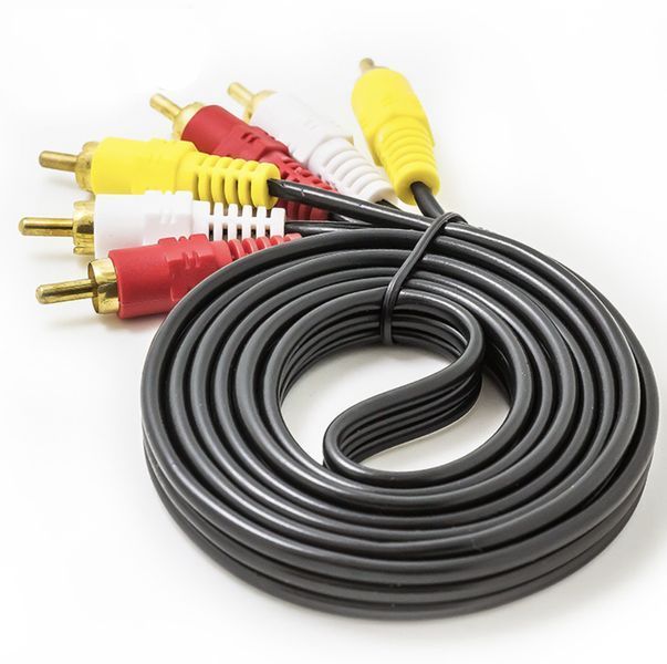 Кабель 3RCA - 3RCA 1.5 м позолоченный MK2917 фото