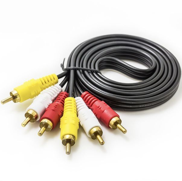 Кабель 3RCA - 3RCA 1.5 м позолоченный MK2917 фото