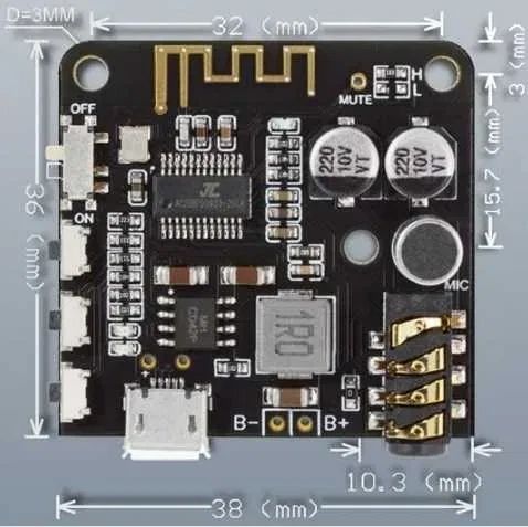 Bluetooth аудиомодуль Audio PRO 5.0 AUX MK2258 фото