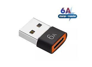 Перехідник USB-C Female на USB-A Male 6A MK2306 фото