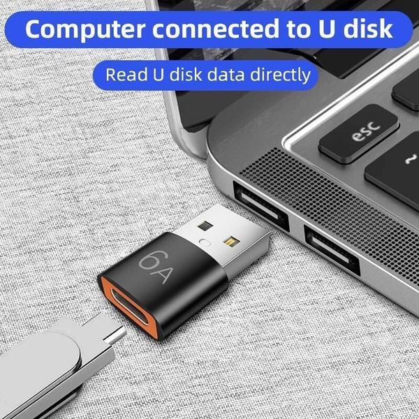 Переходник USB-C Female на USB-A Male 6A MK2306 фото