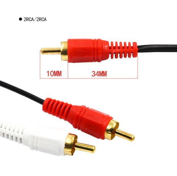 Кабель 2xRCA - 2xRCA 3 м позолоченный MK2915 фото