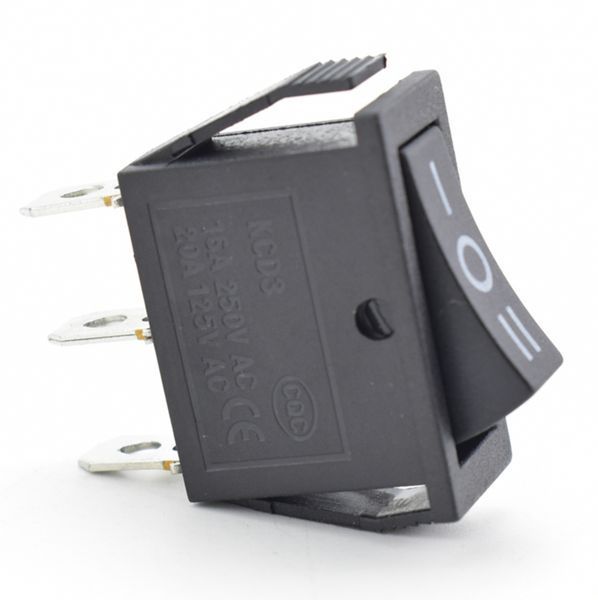 Вимикач KCD3 3pin 16A 250V ON-OFF-ON MK2919 фото