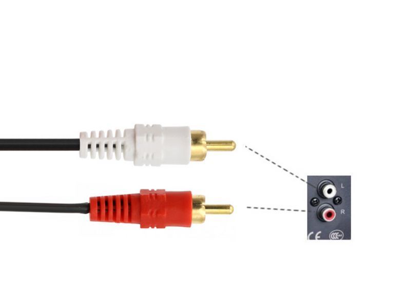 Кабель 2xRCA - 2xRCA 1.5 м позолочений MK2914 фото