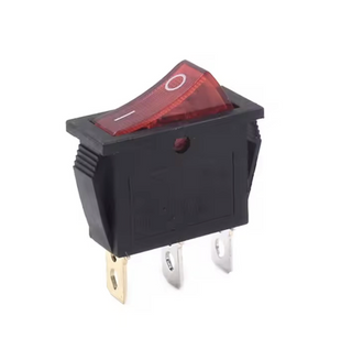 Вимикач KCD3 3pin 15A 250V ON-OFF червона MK2555 фото