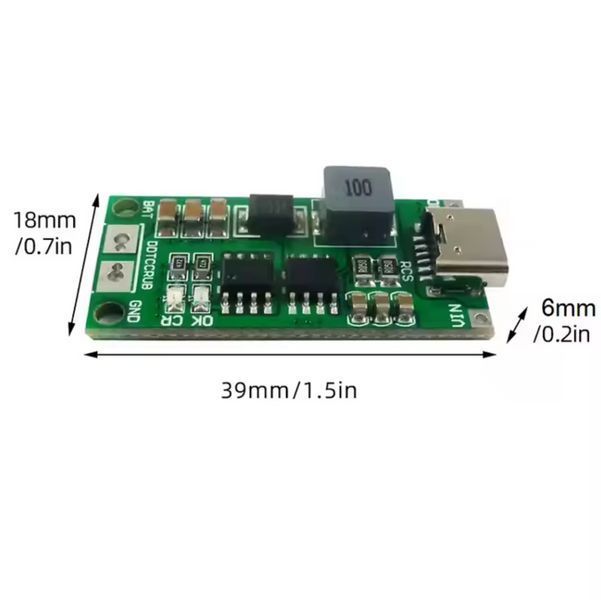 Модуль заряда Li-ion 18650 3S 12.6V 2A Type-C MK2522 фото