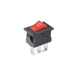 Вимикач KCD11 3pin 3A 250V ON-OFF червоний MK2551 фото 1