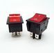 Выключатель KCD4-201N-B 4pin 30A 250V LED красный MK2660 фото 5