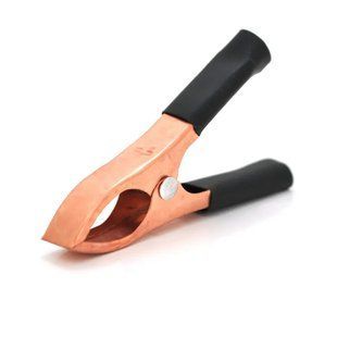 Затискач акумуляторний крокодил 30А 70 мм чорний MK2341 фото