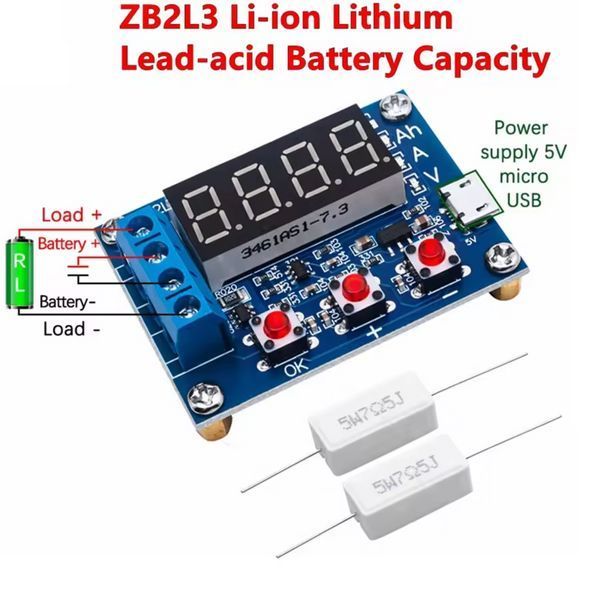 Тестер ёмкости аккумулятора ZB2L3 1.2-12V PB4730 фото