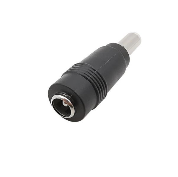 Перехідник DC 5.5x2.1 на 5.5x2.5 мм чорний MK2464 фото