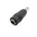 Перехідник DC 5.5x2.1 на 5.5x2.5 мм чорний MK2464 фото 2