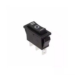 Вимикач KCD3 3pin 15A 250V ON-OFF-ON чорна MK2557 фото