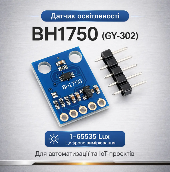 BH1750 GY-302 I2C датчик освещенности Lux MK3143 фото