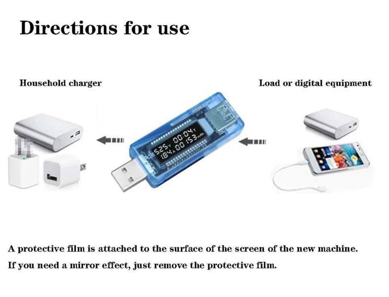 USB тестер KWS-V20 5-20V 0-3.3A MK2319 фото