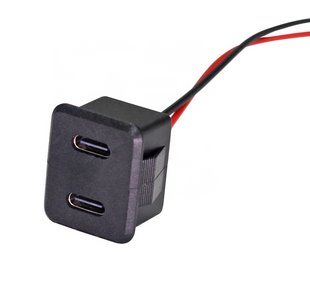 USB Type-C двойное гнездо с проводами MK3094 фото