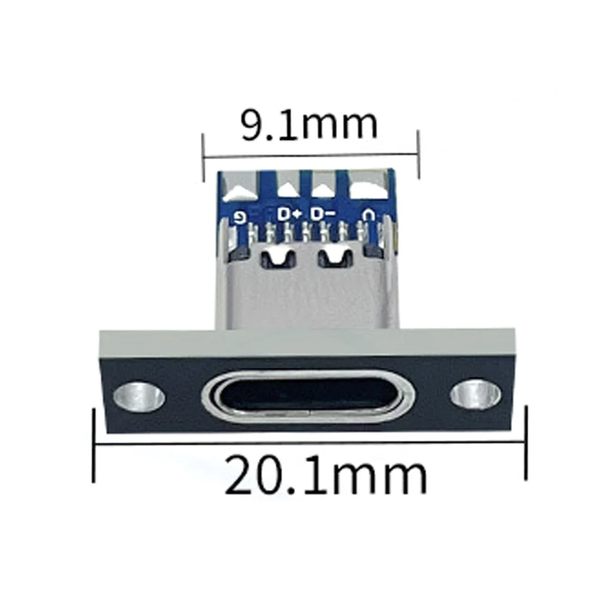 USB Type-C гнездо 4pin на плате MK3093 фото
