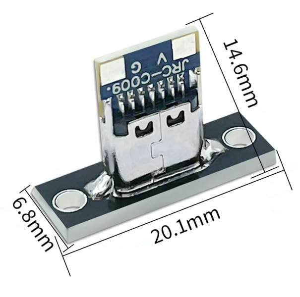 USB Type-C гнездо 2pin на плате MK3092 фото