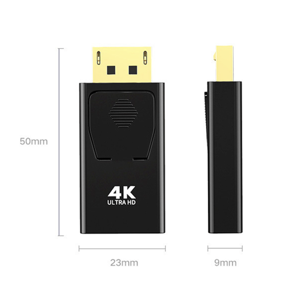 Активный переходник DisplayPort на HDMI 4K 30Hz черный MK3072 фото