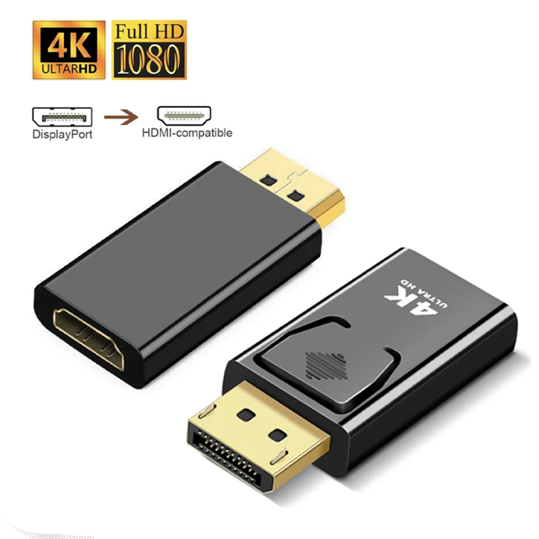 Активный переходник DisplayPort на HDMI 4K 30Hz черный MK3072 фото
