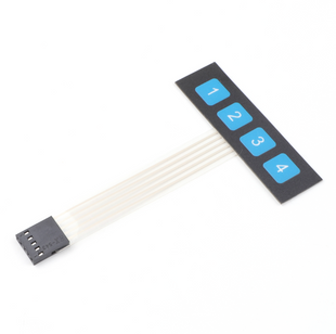 1x4 5pin мембранна клавіатура 4 кнопки MK3106 фото