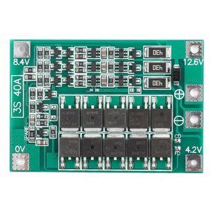 BMS 3S 40A 12.6V Li-ion 18650 балансир MK2530 фото