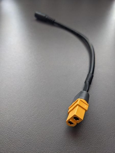 Кабель XT60 Female &ndash; DC 5.5&times;2.1 мм Female 18AWG 20 см MK2808 фото