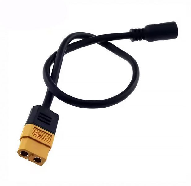Кабель XT60 Female &ndash; DC 5.5&times;2.1 мм Female 18AWG 20 см MK2808 фото