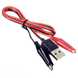 Перехідник USB папа &mdash; крокодили 60 см MK2333 фото 2