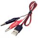 Перехідник USB папа &mdash; крокодили 60 см MK2333 фото 1