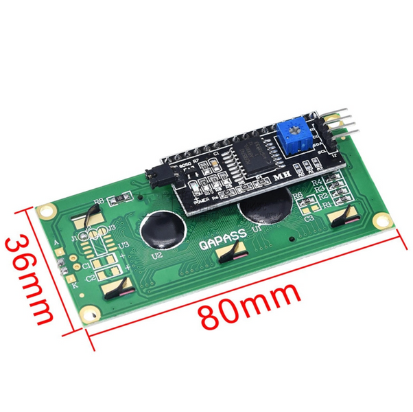 LCD 1602 I2C 16x2 синяя подсветка HD44780 MK3110 фото